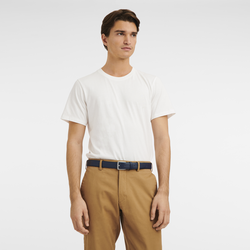 Herrengürtel Le Foulonné , Leder - Navy