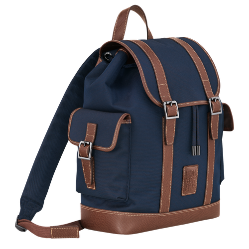 Rucksack Boxford , Recyceltes Canvas - Blau - Ansicht 3 von 5