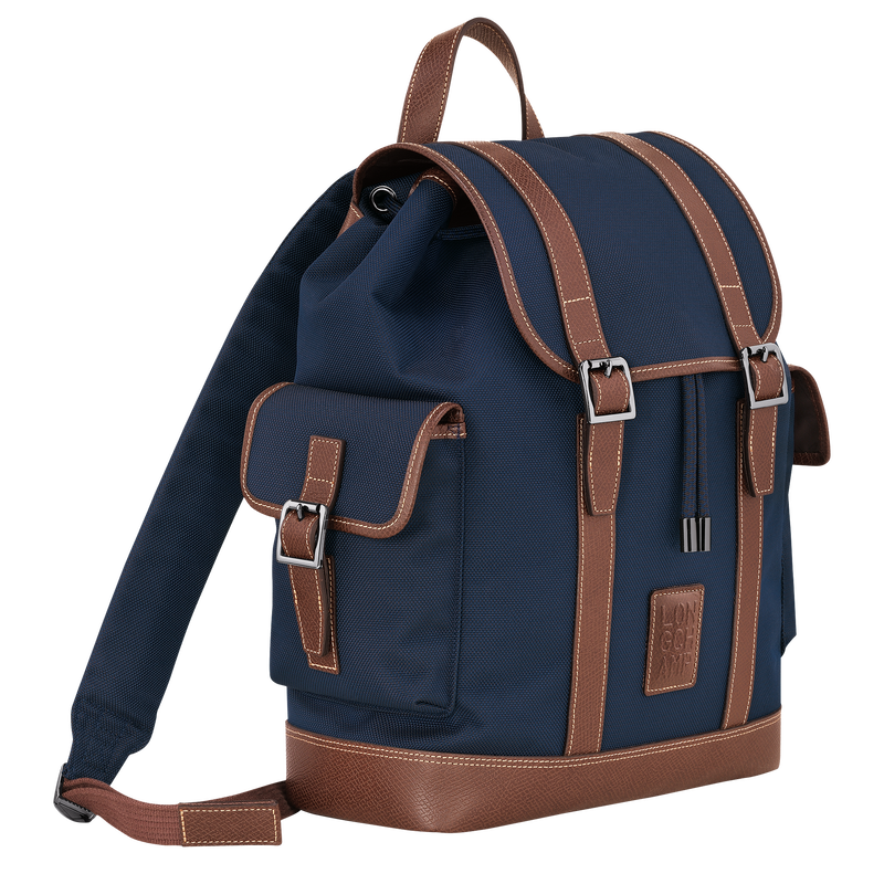 Rucksack Boxford , Recyceltes Canvas - Blau  - Ansicht 3 von 5