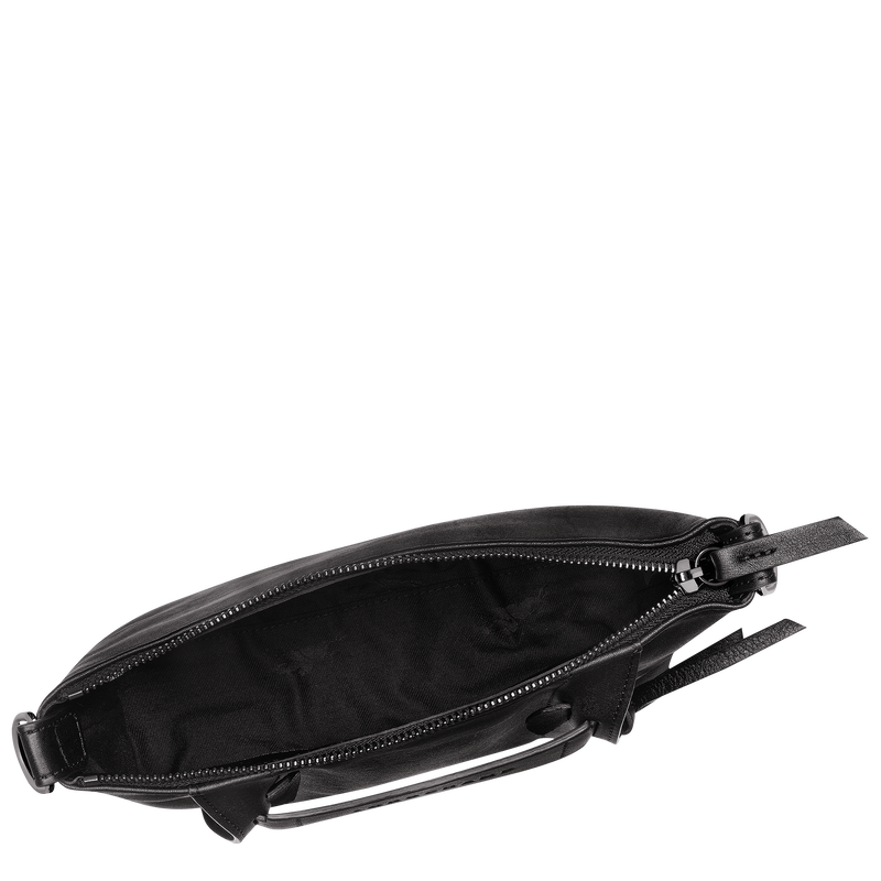 Longchamp 3D 斜背袋 S , 黑色 - 皮革  - 查看 5 6
