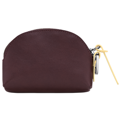 Portemonnaie Longchamp Pocket , Leder - Mokka