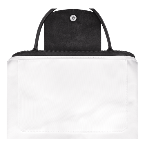 Handtasche S Le Pliage Energy , Recyceltes Canvas - Weiss - Ansicht 5 von 6