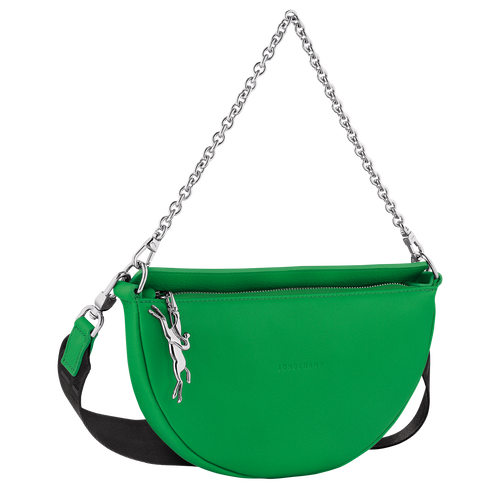 Smile Crossbodytas S , Grasgroen - Leder - Weergave 3 van  6