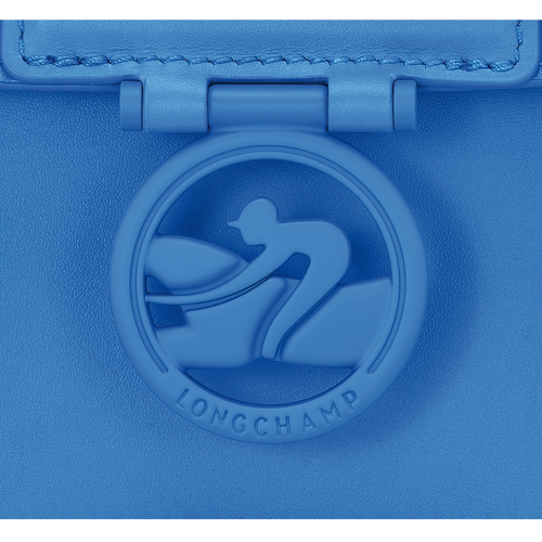 Umhängetasche S Box-Trot , Leder - Kobaltblau - Ansicht 5 von 5