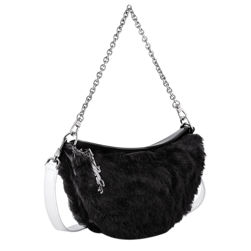 Smile S Crossbody bag Black Leather Longchamp CA