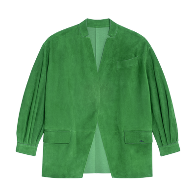 Jacket , Matcha - Leather
