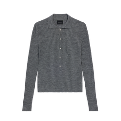 Top , Grey - Knit
