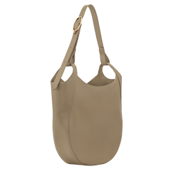 Le Foulonn&eacute; L Hobo bag , Lichen - Leather