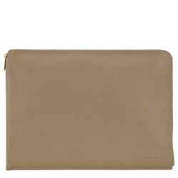 Le Foulonn&eacute; Laptop case , Lichen - Leather
