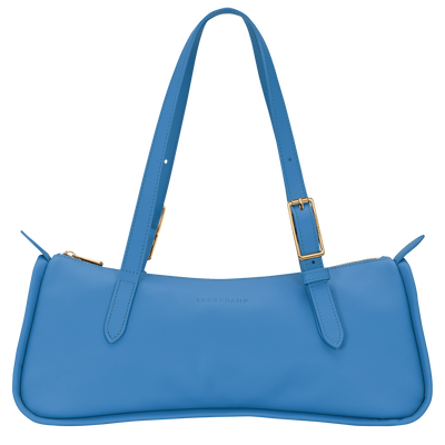 Looong L Shoulder bag , Azure - Leather