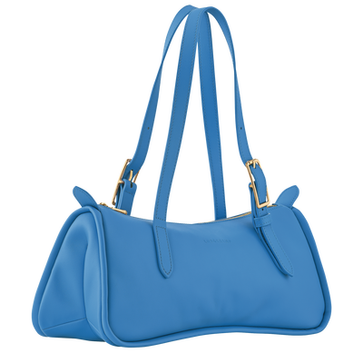 Looong L Shoulder bag , Azure - Leather
