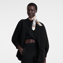 Jardin Parisien Silk scarf 90 , Pebble - Silk