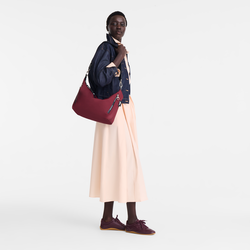 Le Pliage Energy M Crossbody bag , Burgundy - Canvas