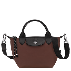 Le Pliage Energy XS Handbag , Cocoa - Recycled canvas