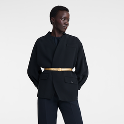 Ladies' belt , Gold - Leather