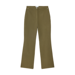 Trousers , Olive - Overdyed cotton