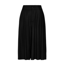 Shorts , Black - Viscose twill