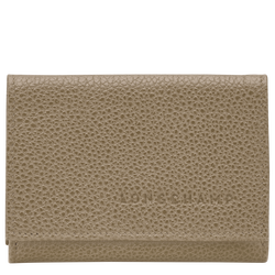 Le Foulonn&eacute; Compact wallet , Lichen - Leather