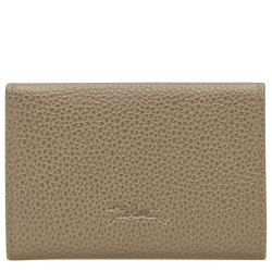 Le Foulonn&eacute; Compact wallet , Lichen - Leather
