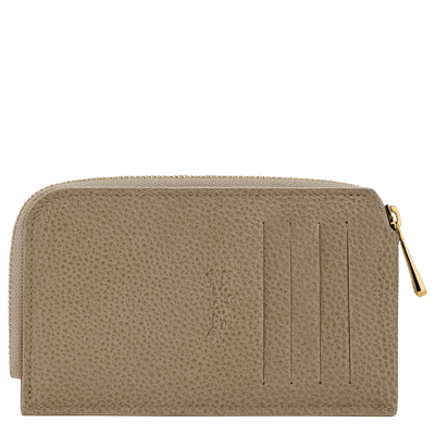 Le Foulonn&eacute; Card holder , Lichen - Leather