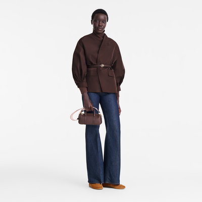 Sac &agrave; main S Daylong , Cuir - Moka