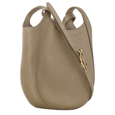 Sac bandouli&egrave;re S Le Foulonn&eacute; , Cuir - Lichen