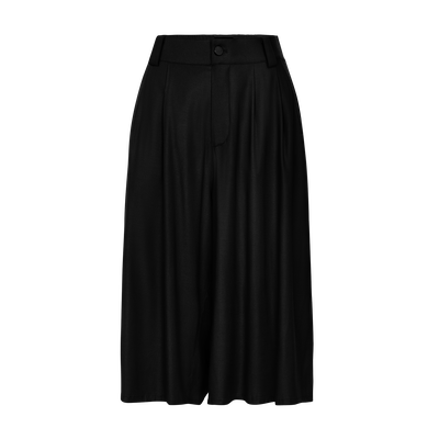 Short , Zwart - Keperstof van viscose
