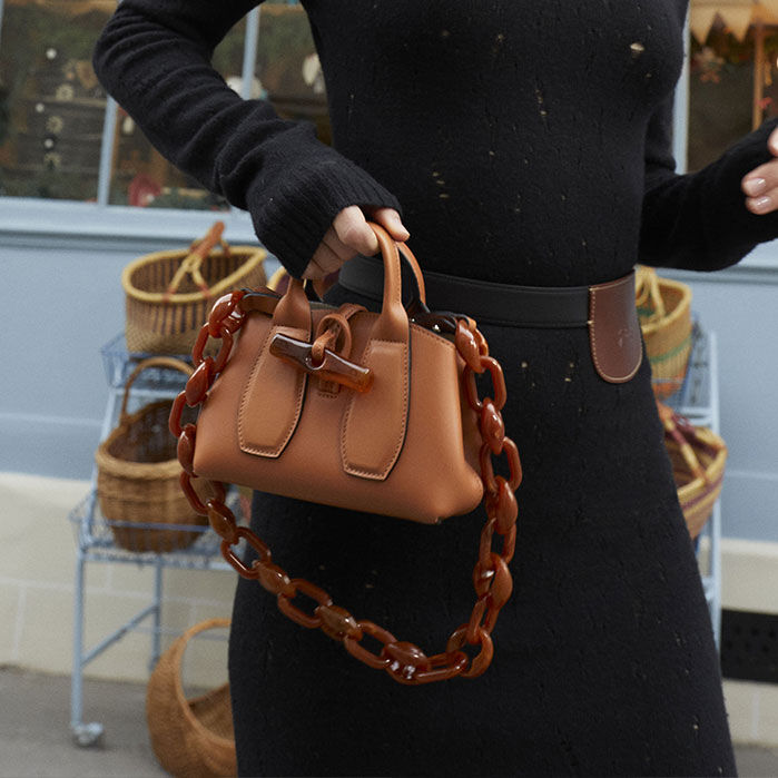 longchamp purse leather