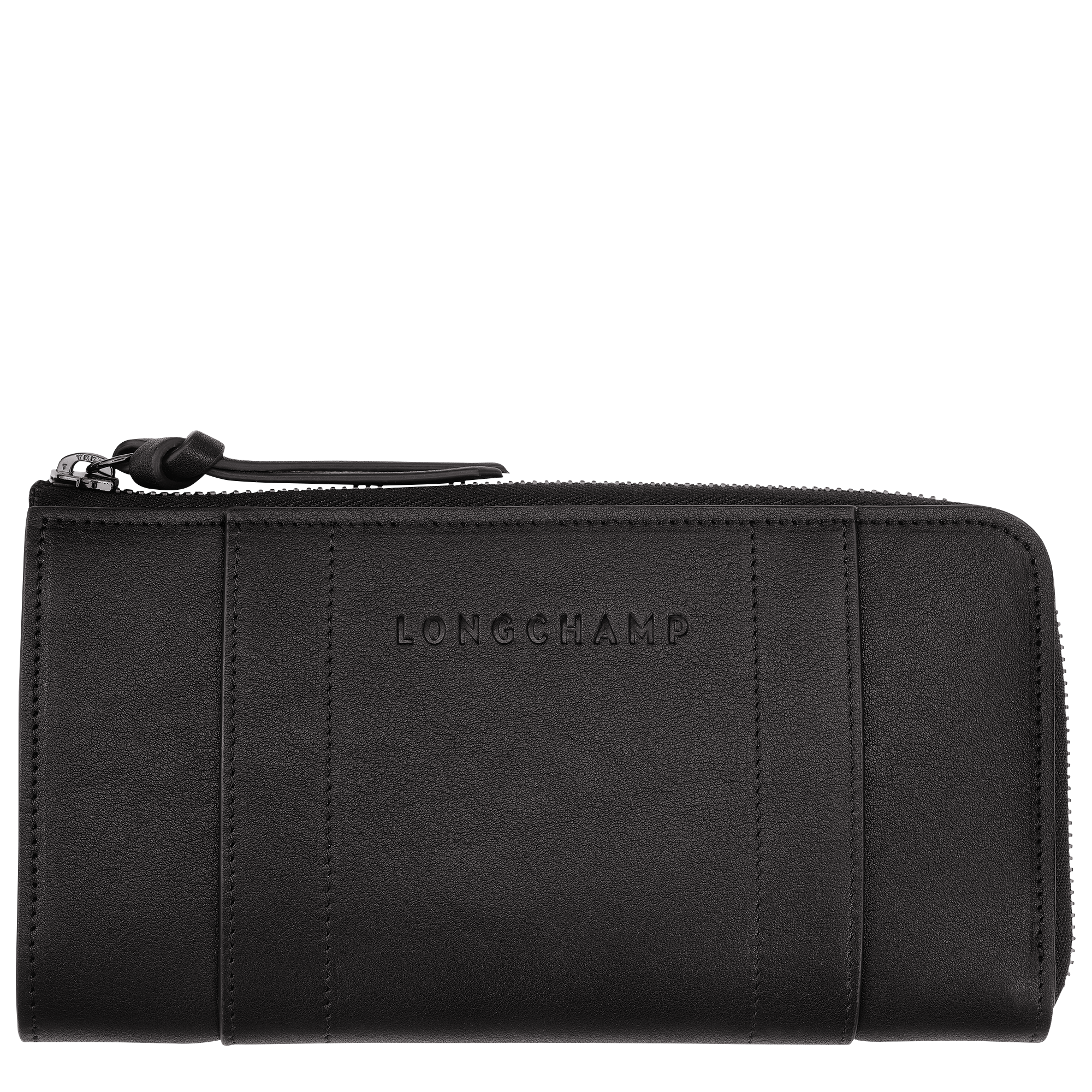 ロンシャン 3D ジップラウンドウォレット 黒 - レザー | ロンシャン JP