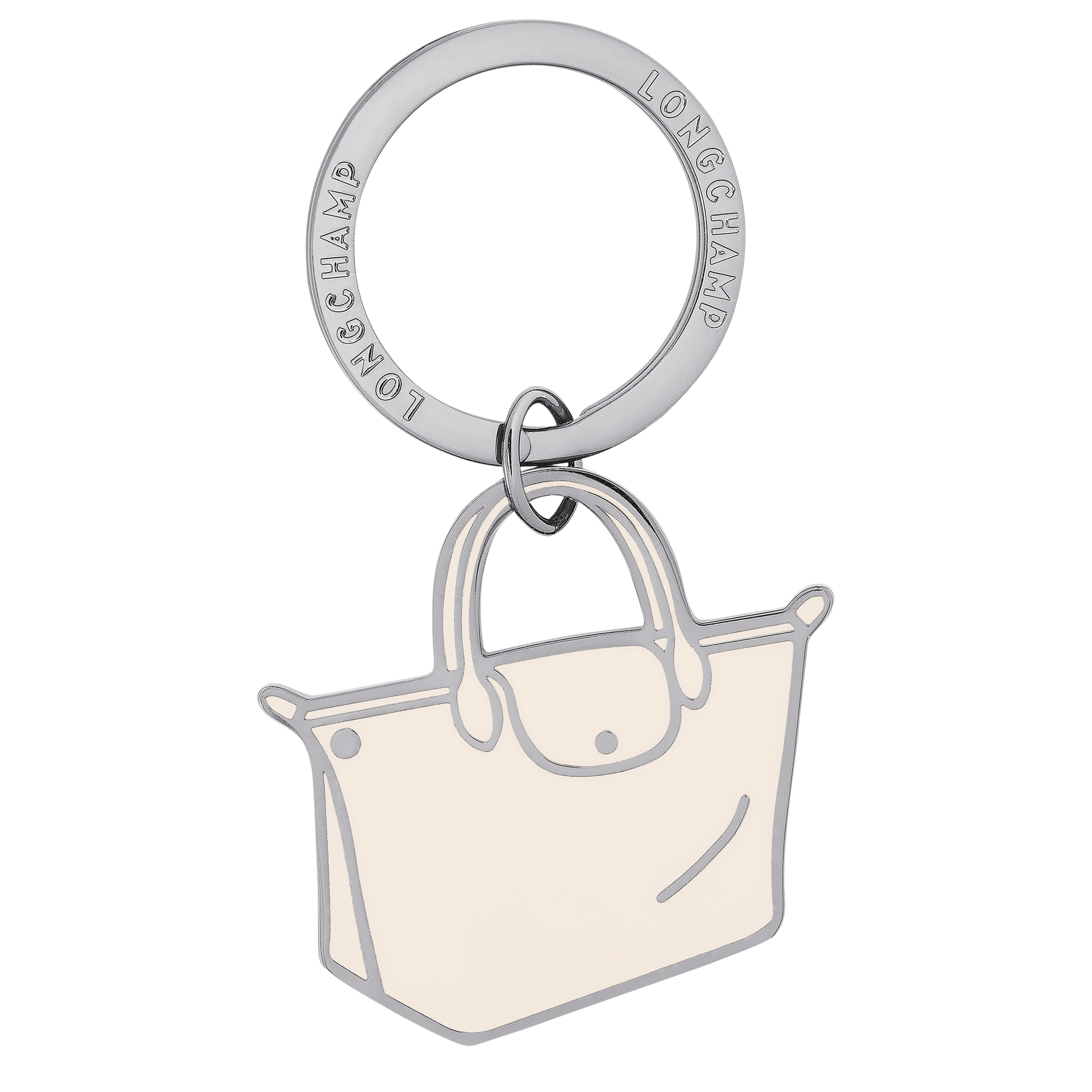 Le Pliage Key rings Ecru - Metal | Longchamp US