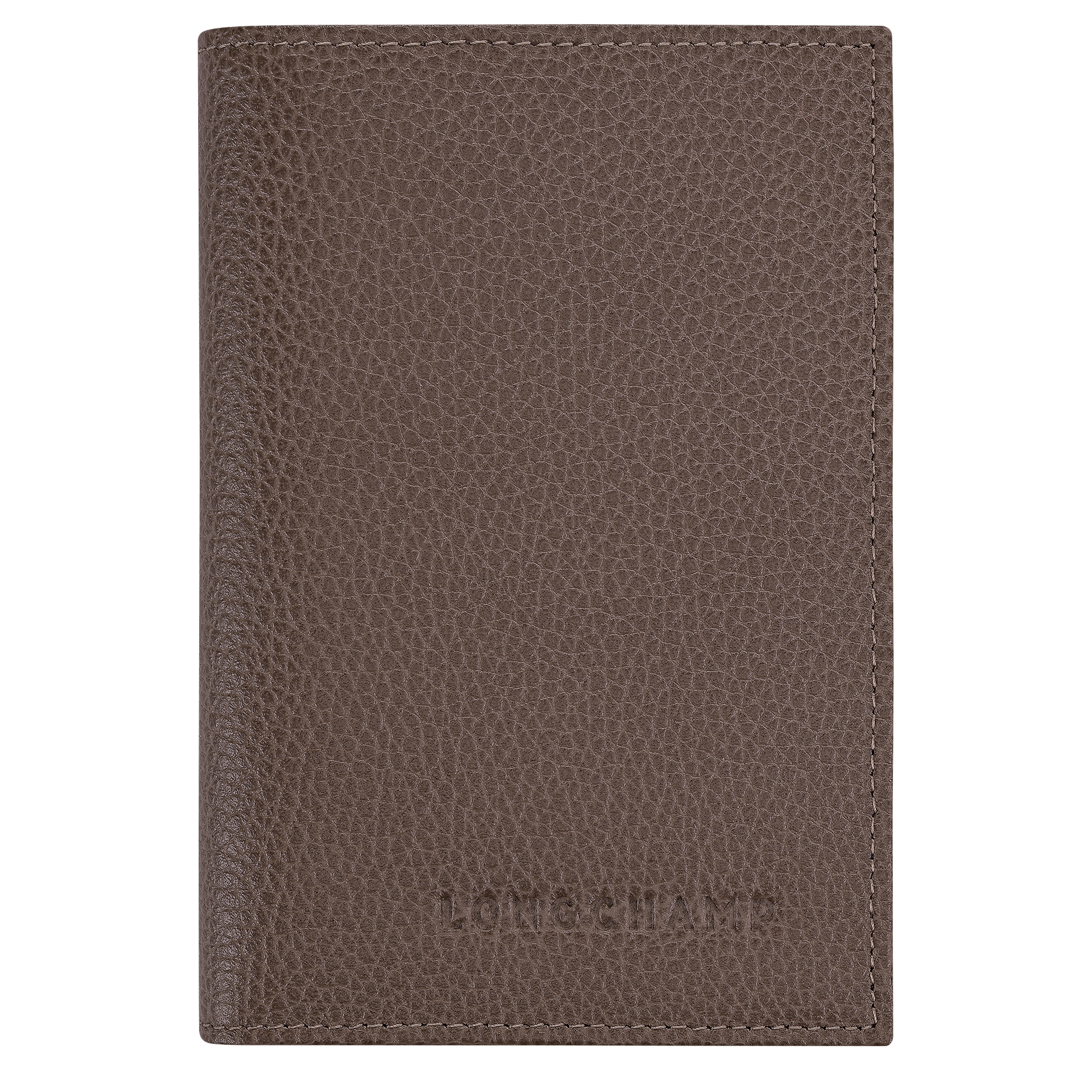 LONGCHAMP ル フローネ パスポートカバー タートルダヴ Le Foulonné Passport cover Taupe - Leather | Longchamp US