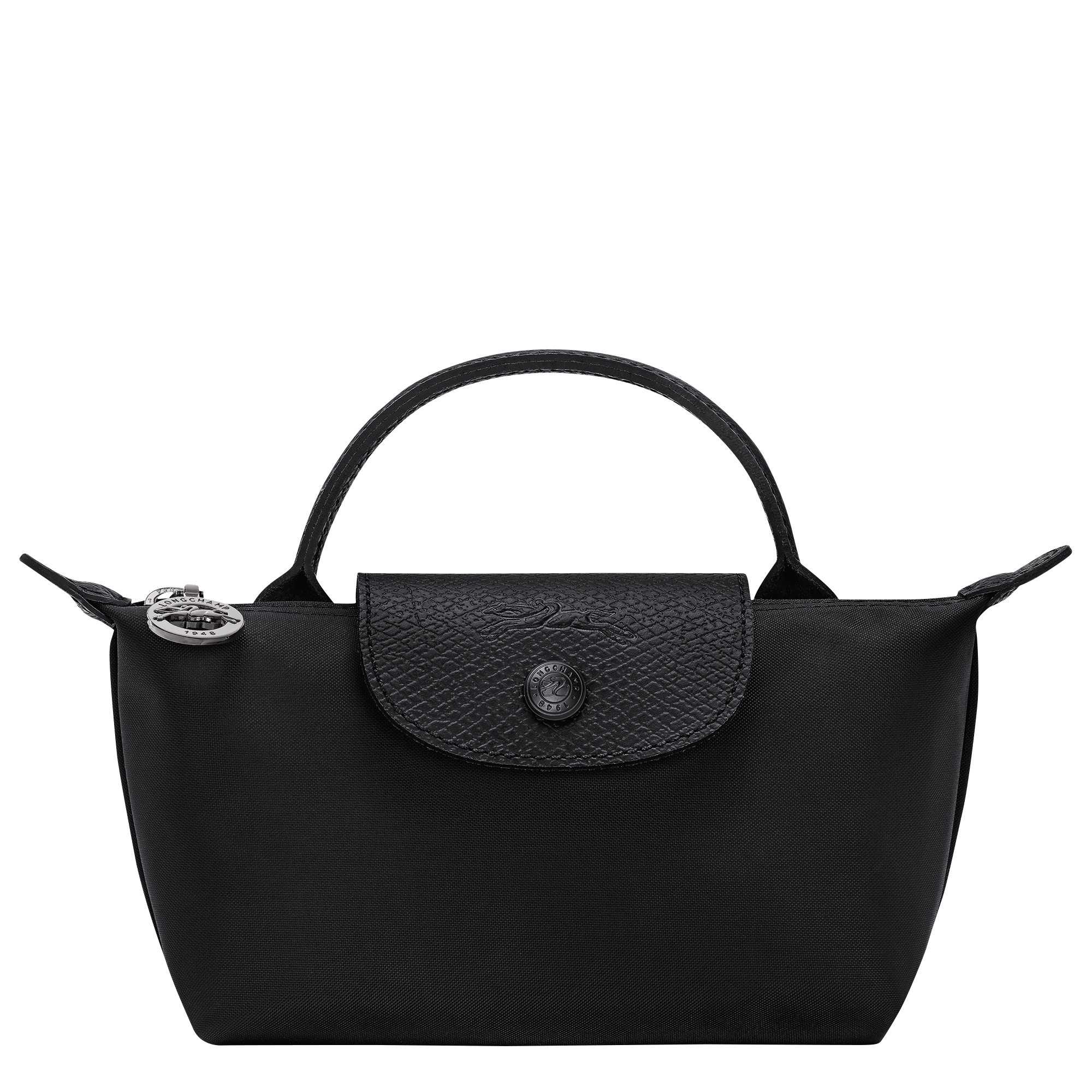 Longchamp ロンシャン ル プリアージュ® ワン ポーチ ブラック ル プリアージュ® ワン ポーチ ブラック - リサイクルキャンバス